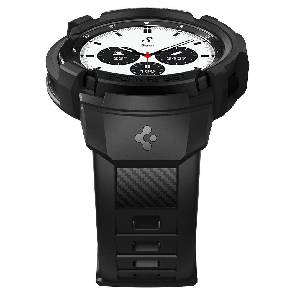 Spigen - Spigen Rugged Armor Pro Strap Galaxy Watch 4 Classic 42mm - Matte Svart