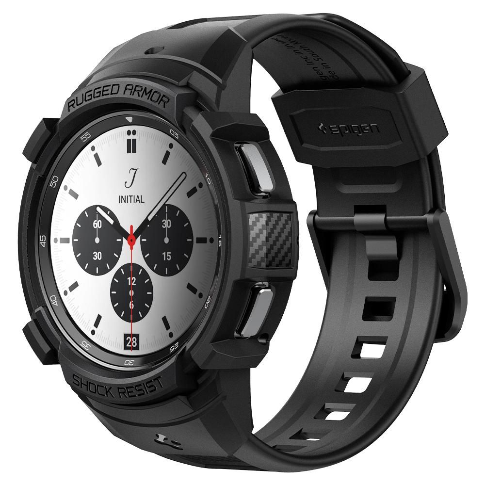 Spigen - Spigen Rugged Armor Pro Strap Galaxy Watch 4 Classic 42mm - Matte Svart