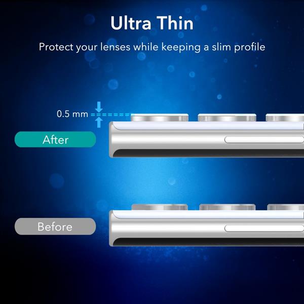 ESR - ESR Kameralins Härdat glas Galaxy S22 Ultra - Svart