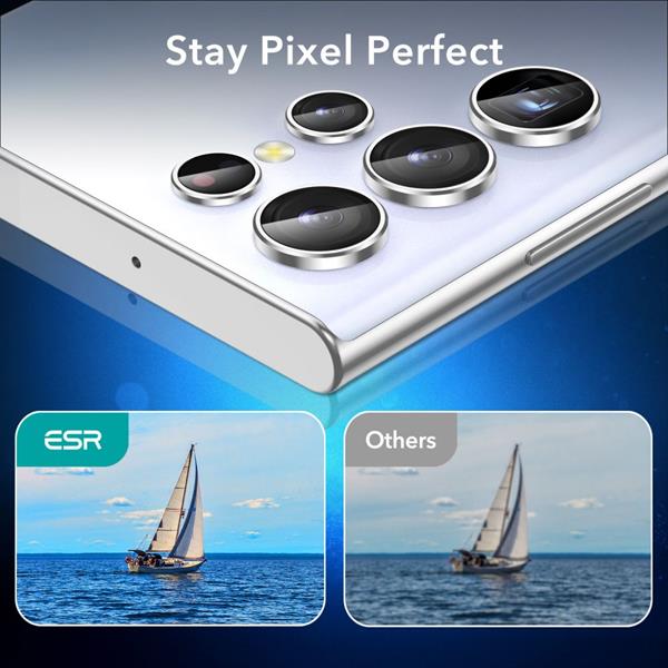 ESR - ESR Kameralins Härdat glas Galaxy S22 Ultra - Svart