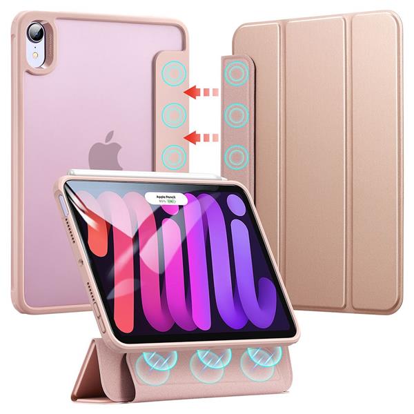 ESR - ESR Rebound Hybrid Fodral iPad Mini 6 2021 - Frosted Rose Gold