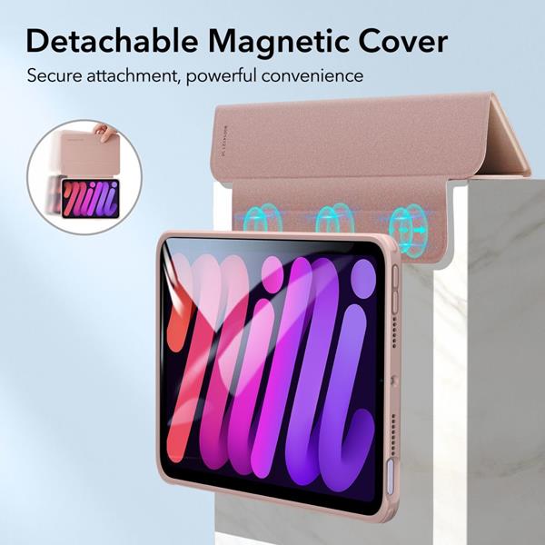 ESR - ESR Rebound Hybrid Fodral iPad Mini 6 2021 - Frosted Rose Gold