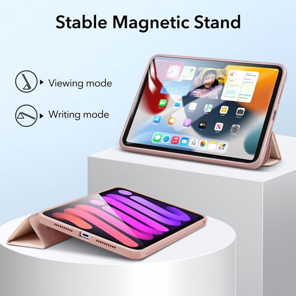 ESR - ESR Rebound Hybrid Fodral iPad Mini 6 2021 - Frosted Rose Gold