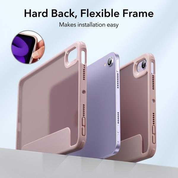 ESR - ESR Rebound Hybrid Fodral iPad Mini 6 2021 - Frosted Rose Gold