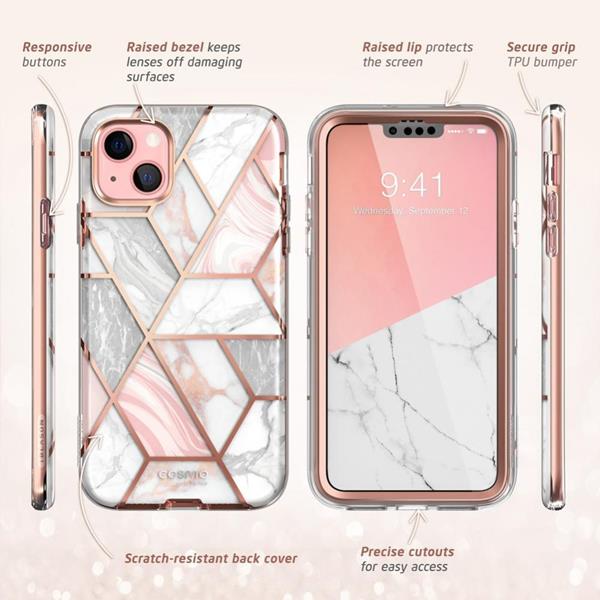 SupCase SupCase Cosmo Skal iPhone 13 Mini - Marble 
