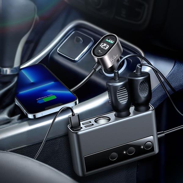 Joyroom - Joyroom Multi-port USB Billaddare PD 154W / QC3.0 - Svart