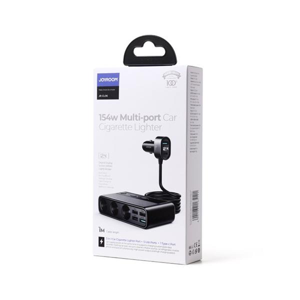 Joyroom - Joyroom Multi-port USB Billaddare PD 154W / QC3.0 - Svart