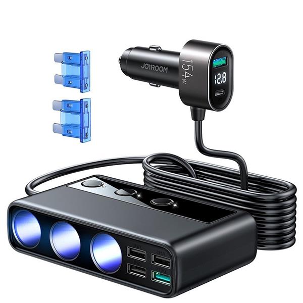 Joyroom - Joyroom Multi-port USB Billaddare PD 154W / QC3.0 - Svart