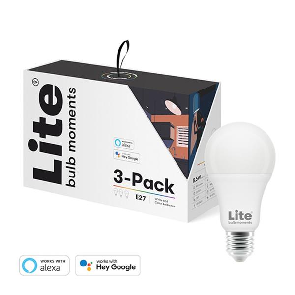 Lite bulb moments - Lite bulb moments (RGB) E27 lampa - 3-Pack