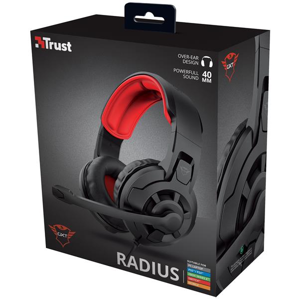 Trust - TRUST GXT 411 Radius Gaming Headset - Svart