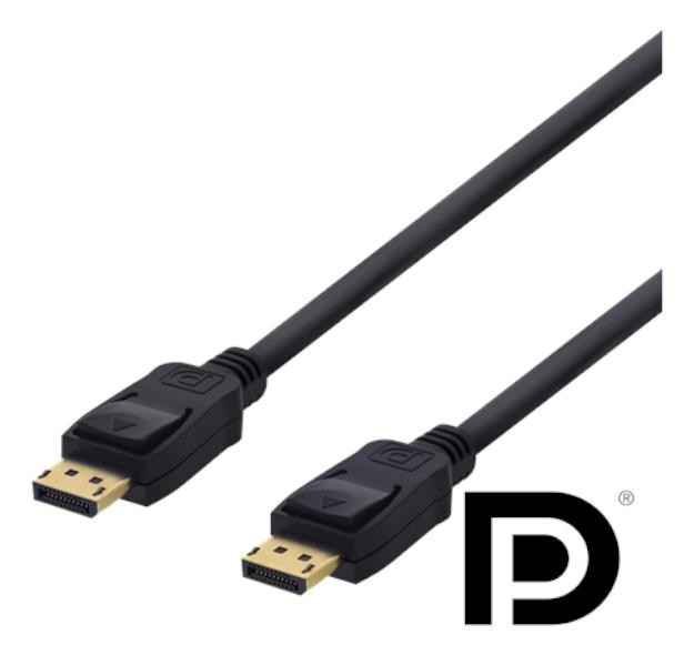 Deltaco - Deltaco DisplayPort Kabel, 3m - Svart