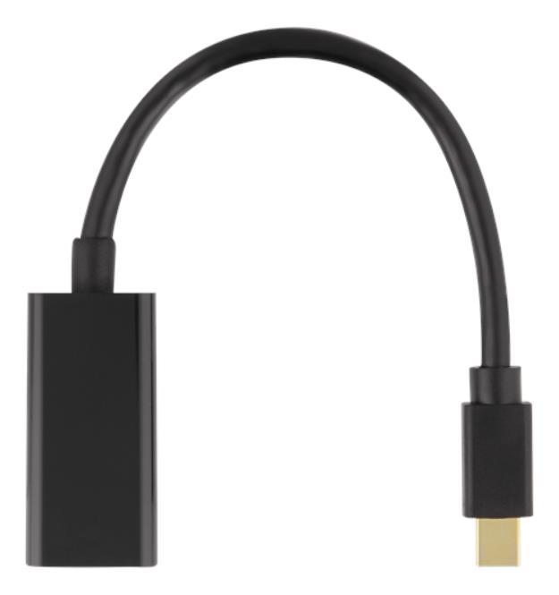 Deltaco - Deltaco Mini DisplayPort till HDMI Adapter - Svart