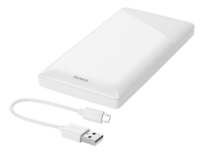Deltaco - DELTACO Powerbank 10000 mAh - Vit