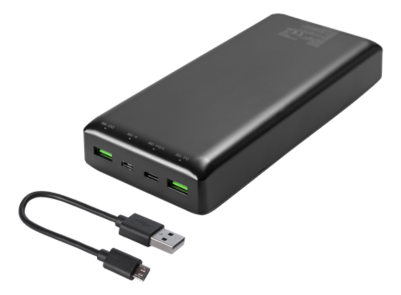 Deltaco - DELTACO Powerbank 30000 mAh - Svart