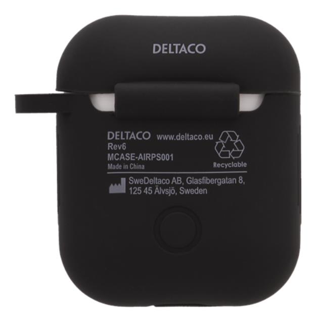 Deltaco - Deltaco Silikonskal för AirPods - Svart