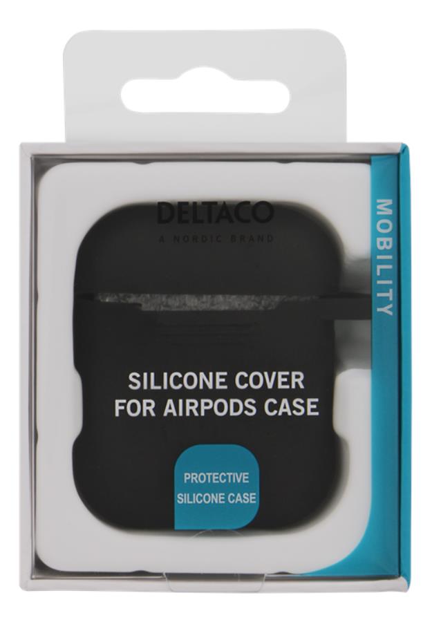 Deltaco - Deltaco Silikonskal för AirPods - Svart