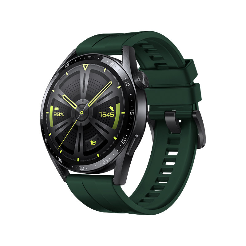 A-One Brand - Huawei Watch GT 3 (42mm) Armband Strap One - Mörkgrön