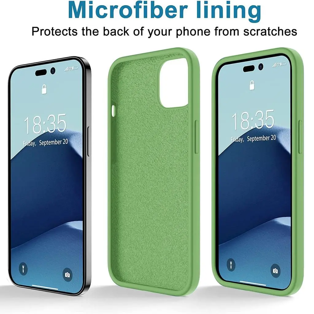 Alternativ bild 1 för SiGN Liquid Silicone Case för iPhone 14 Pro - Jade Grön