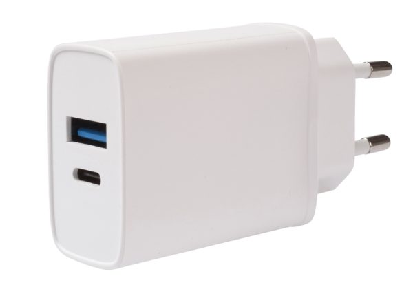 Vivanco - Vivanco Snabb 1xUSB-C PD / USB-A Hemladdare 20W Vit