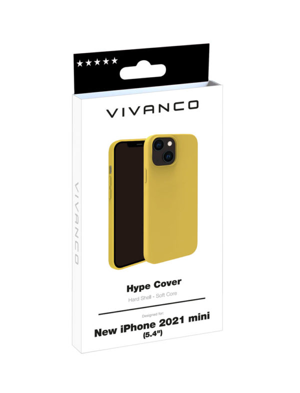 Vivanco - Vivanco Hype Silikonskal iPhone 13 mini - Gul