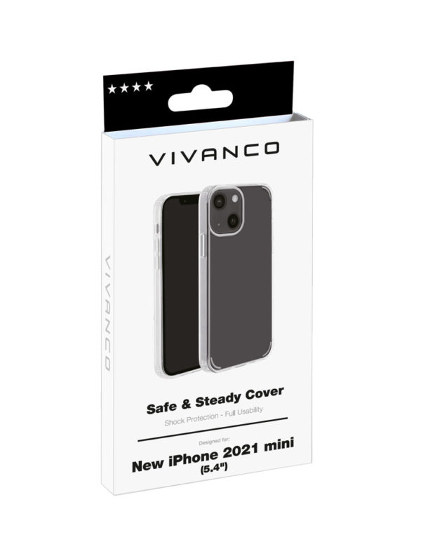 Vivanco - Vivanco Safe & Steady skal iPhone 13 mini - Transparent