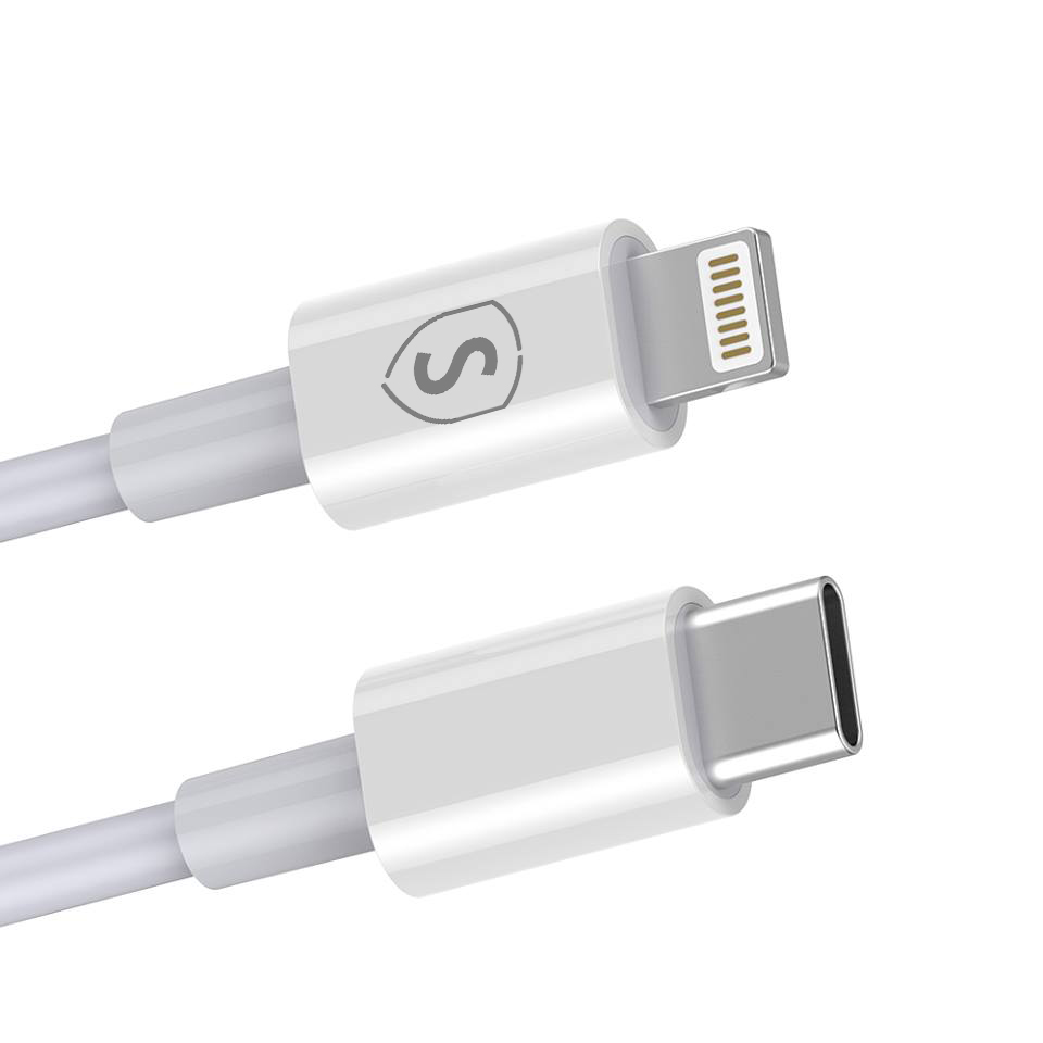 SiGN - SiGN USB-C till Lightning Kabel 20W, 2m - Vit
