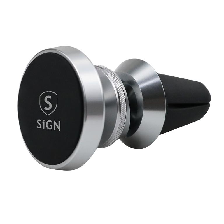 SiGN - SiGN Magnetisk Mobilhållare Bil - Silver