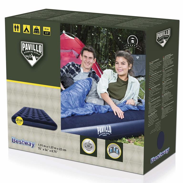 Bestway - BESTWAY Pavillo Luftmadrass 1.91m x 1.37m x 22cm