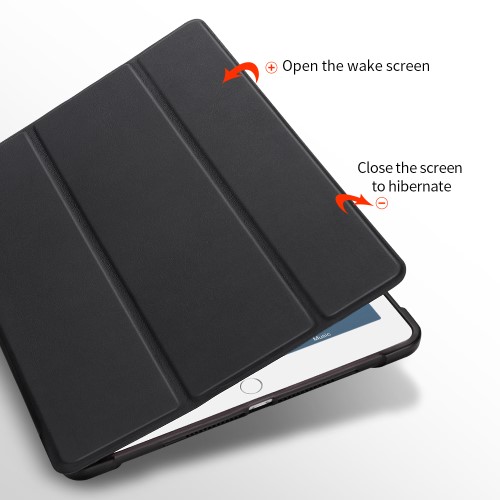 A-One Brand - iPad 9.7 (2017/2018/Air/Air2) Fodral Tri-fold - Svart