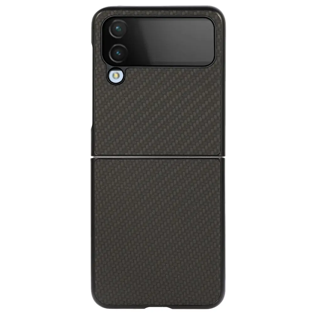 Galaxy Z Flip4 5G Mobilskal Carbon Fiber - Svart