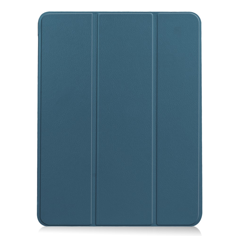 A-One Brand - Fodral iPad Air 10.9 (2020) med Pennhållare Litchi Skin - Petrolblå