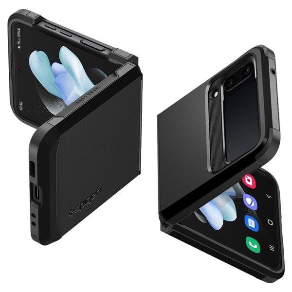 Spigen - Spigen Galaxy Z Flip 4 Skal Tough Armor - Svart