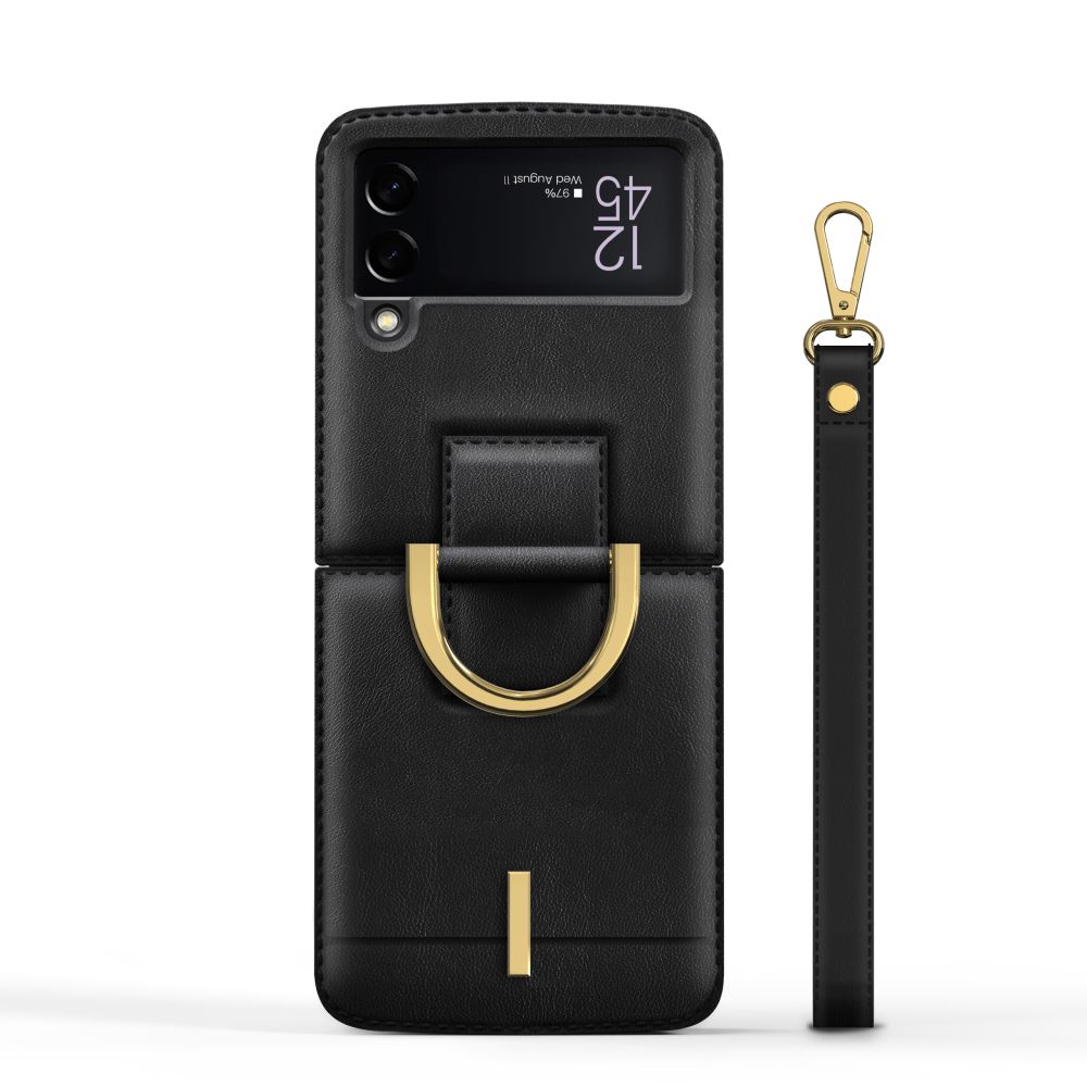 Tech-Protect - Galaxy Z Flip 4 Skal Wallet Chain - Svart