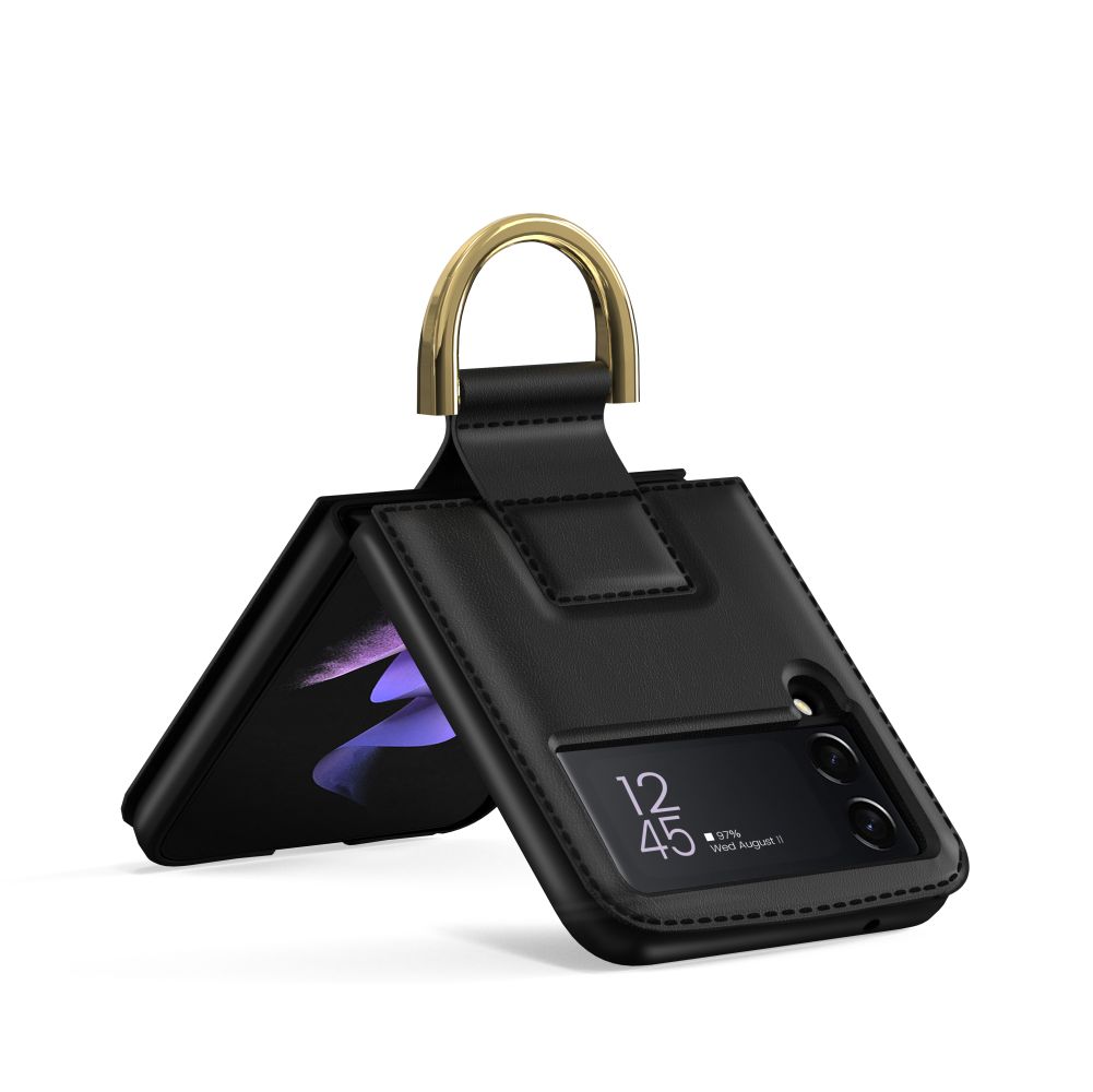 Tech-Protect - Galaxy Z Flip 4 Skal Wallet Chain - Svart