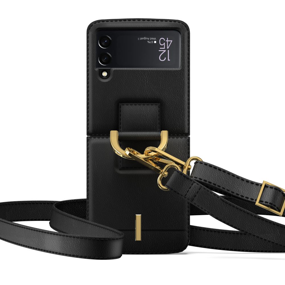 Tech-Protect - Galaxy Z Flip 4 Skal Wallet Chain - Svart