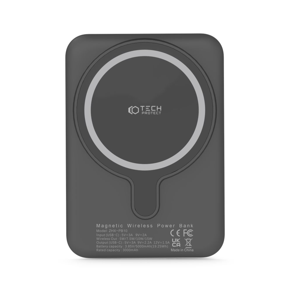 Tech-Protect - Magsafe Powerbank 5000mah PB10 LifeMag - Svart