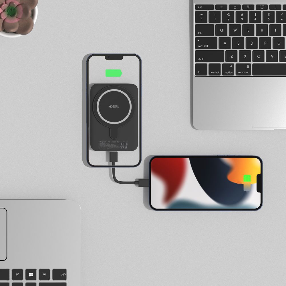 Tech-Protect - Magsafe Powerbank 5000mah PB10 LifeMag - Svart
