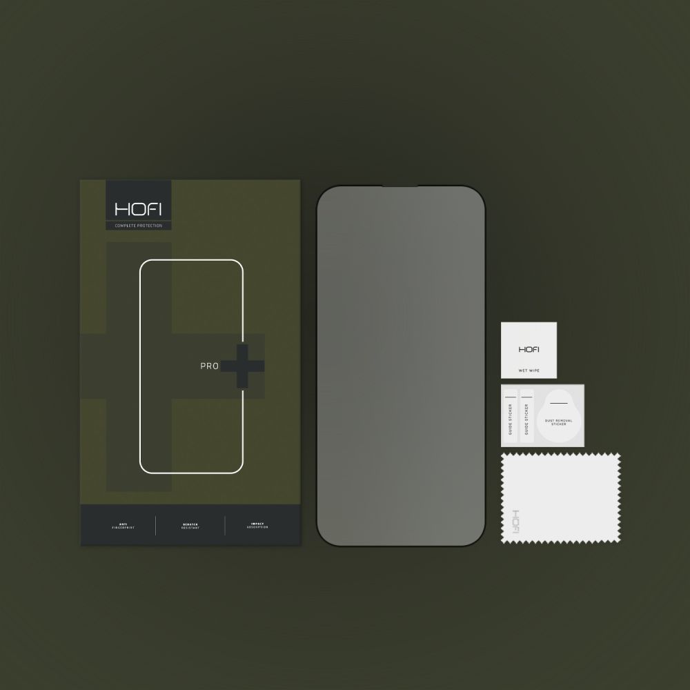 Hofi - HOFI iPhone 14 Plus/13 Pro Max Skärmskydd i Härdat glas - Svart