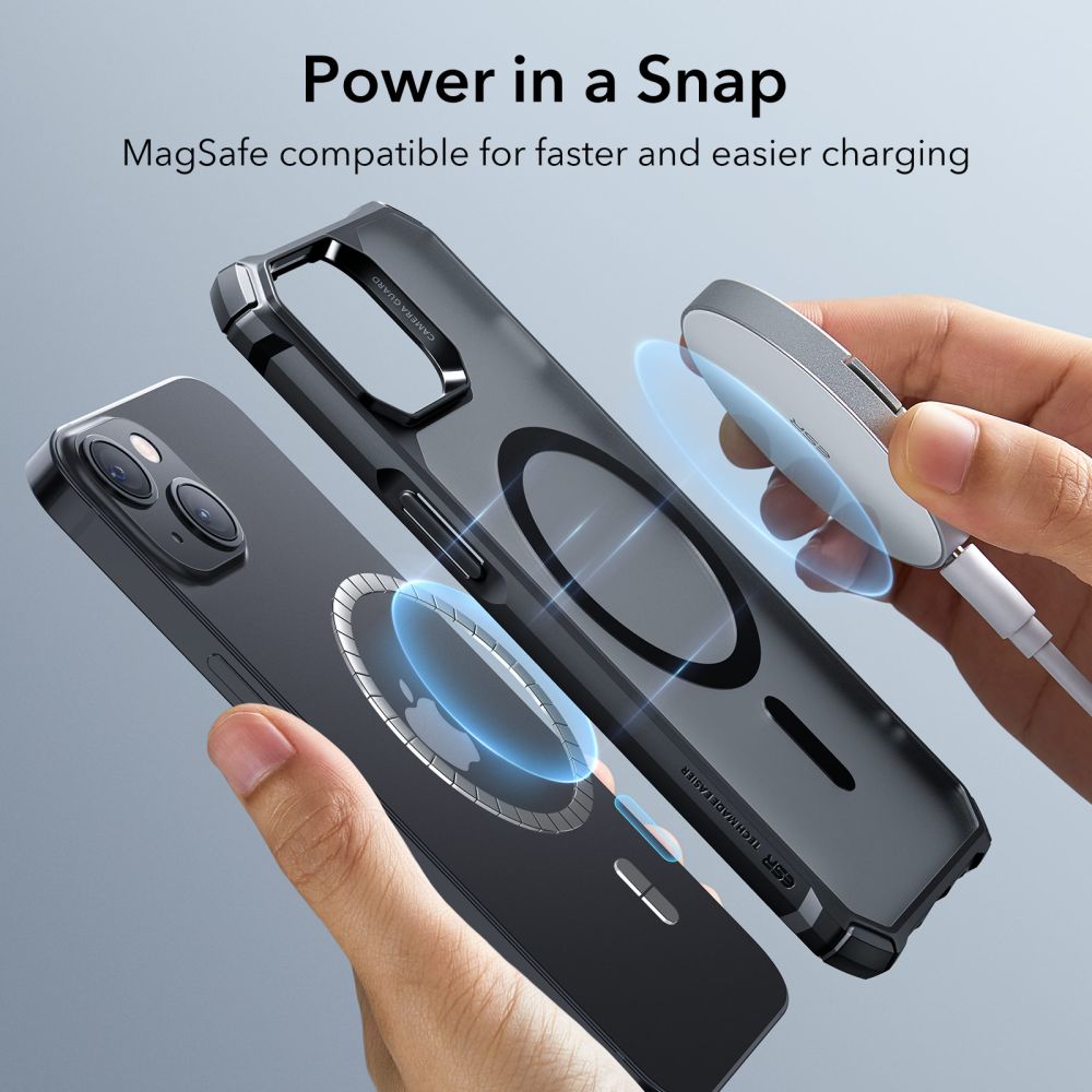 ESR - ESR iPhone 14 Magsafe Skal Air Armor Halolock - Frosted Svart