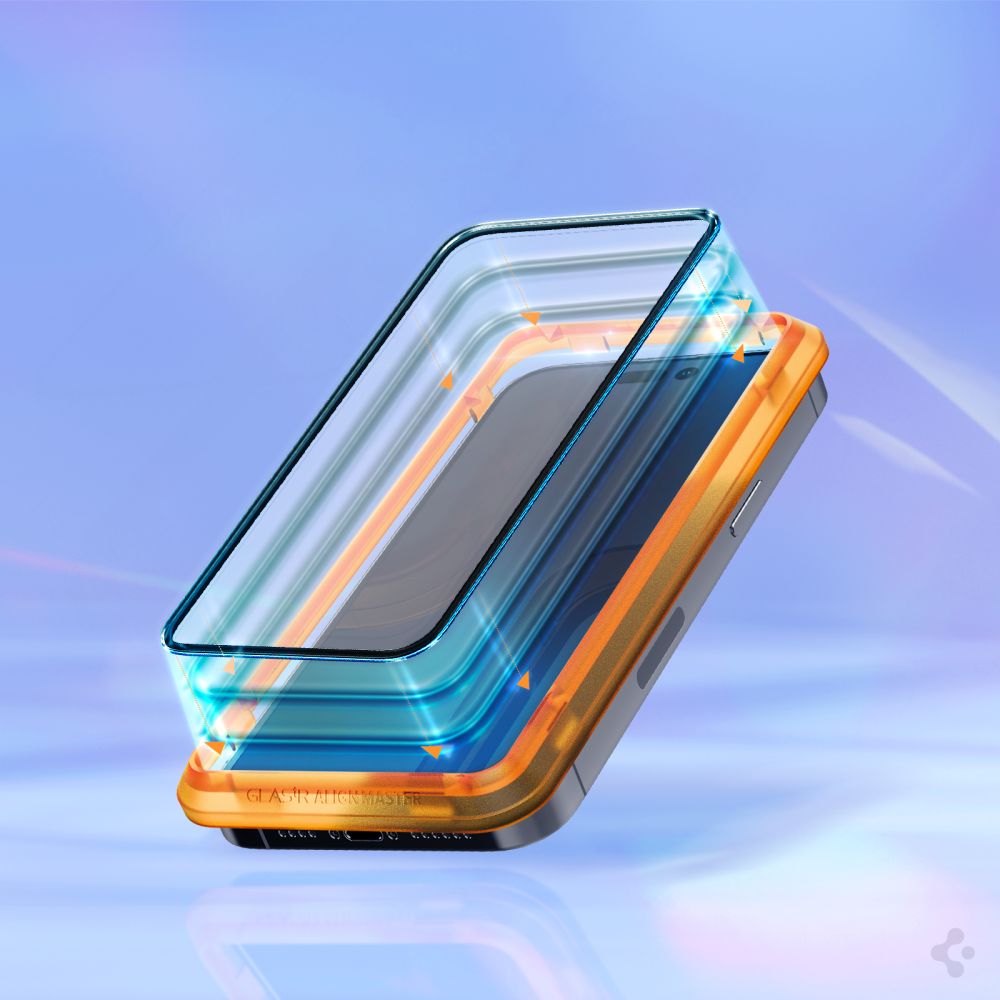 Spigen - Spigen iPhone 14 Pro Skärmskydd i Härdat Glas Alm FC 2-Pack - Svart