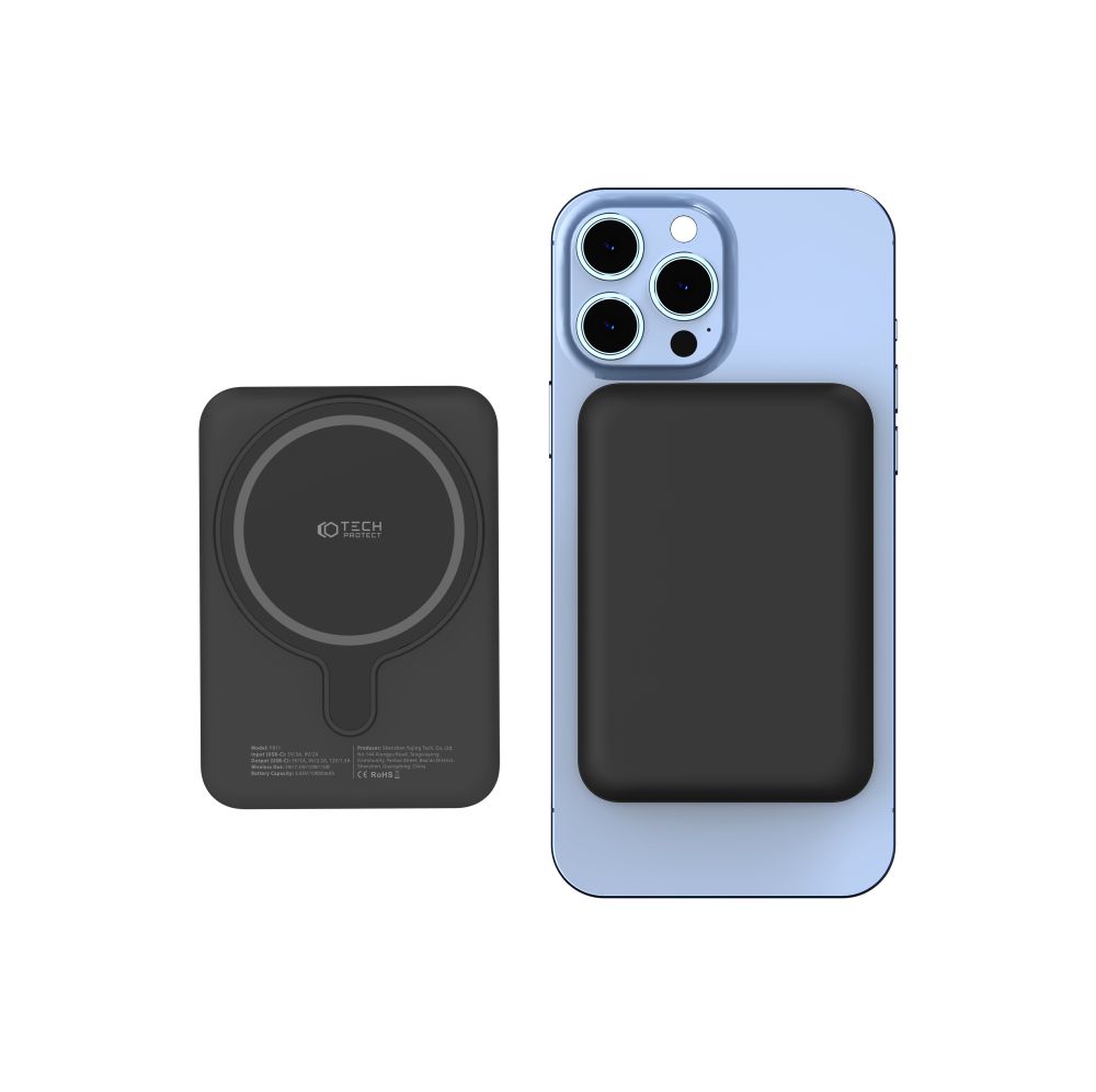 Tech-Protect - Tech-Protect Magsafe Powerbank 10000mAh PB11 LifeMag - Svart
