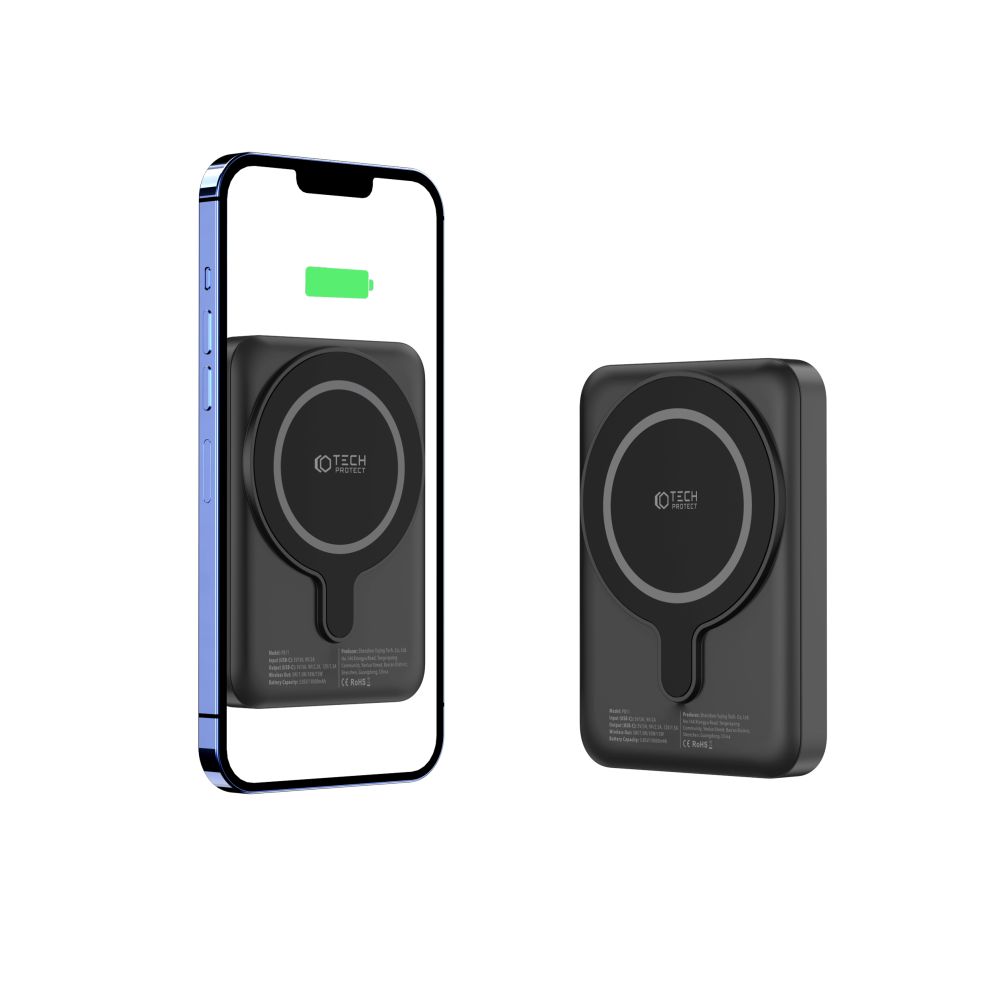 Tech-Protect - Tech-Protect Magsafe Powerbank 10000mAh PB11 LifeMag - Svart
