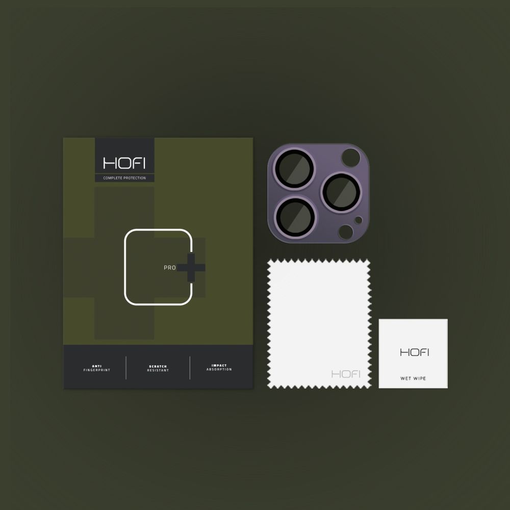 Hofi - HOFI iPhone 14 Pro/14 Pro Max Linsskydd Fullcam Pro+ - Lila