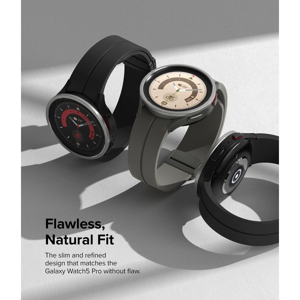 Ringke - Ringke Galaxy Watch 5 Pro (45mm) Skal Bezel Styling - Silver
