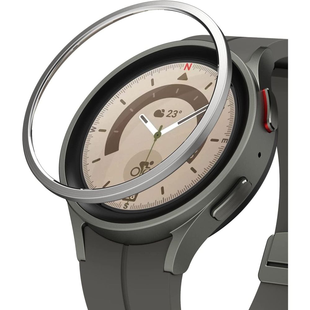 Ringke - Ringke Galaxy Watch 5 Pro (45mm) Skal Bezel Styling - Silver