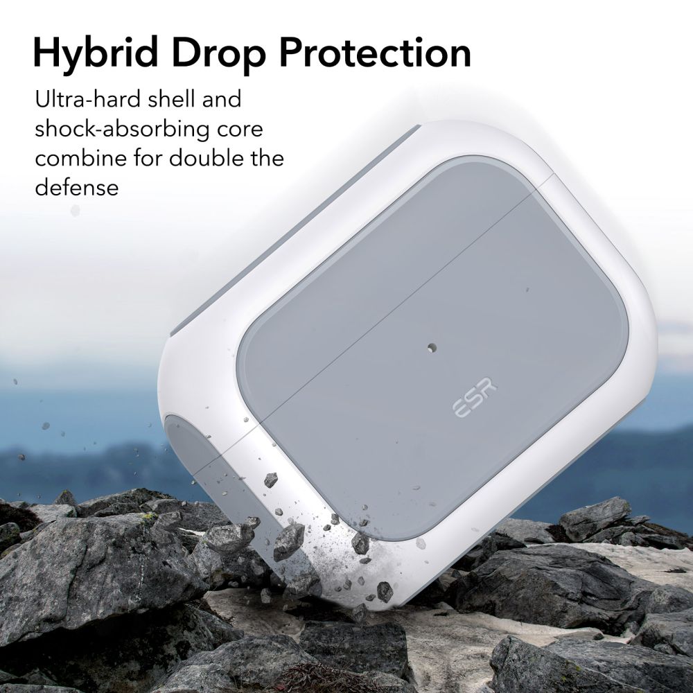 ESR - ESR Magsafe Airpods Pro 1/2 Skal Orbit Halolock - Vit