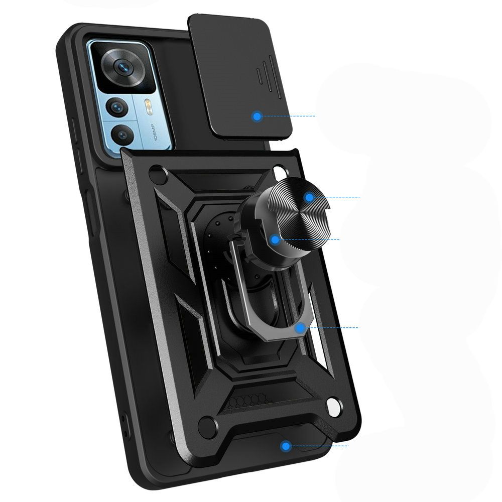 Tech-Protect - Tech-Protect Xiaomi 12T/12T Pro Skal Camshield Pro - Svart