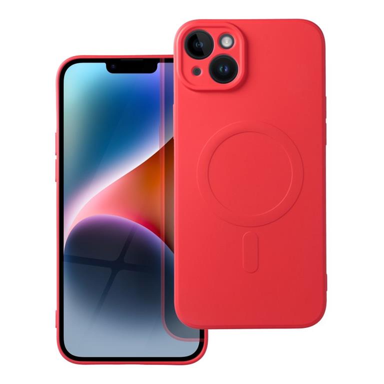 A-One Brand - iPhone 14 Plus Magsafe Skal Silikon - Röd