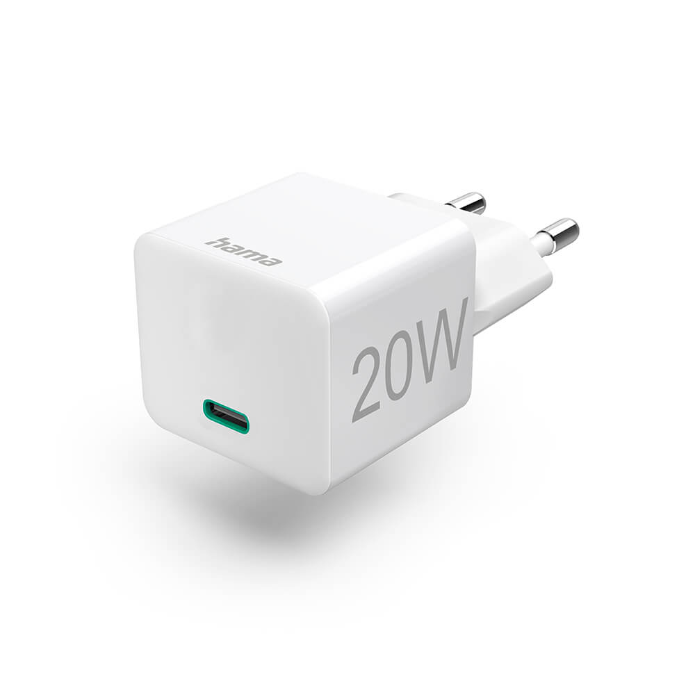 Hama - HAMA Laddare 220V USB-C PD/Qualcomm 20W - Vit