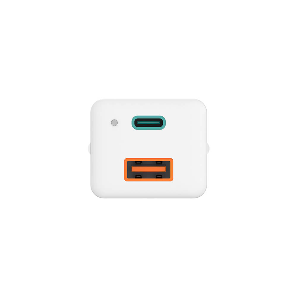 Hama - HAMA Laddare 220V GaN USB-C/A PD 65W - Vit
